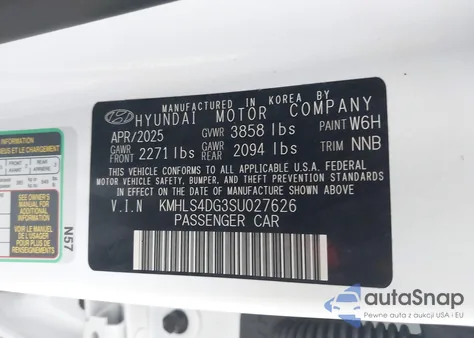2025 Hyundai Elantra Sel Convenience from USA, damaged, VIN KMHLS4DG3SU027626